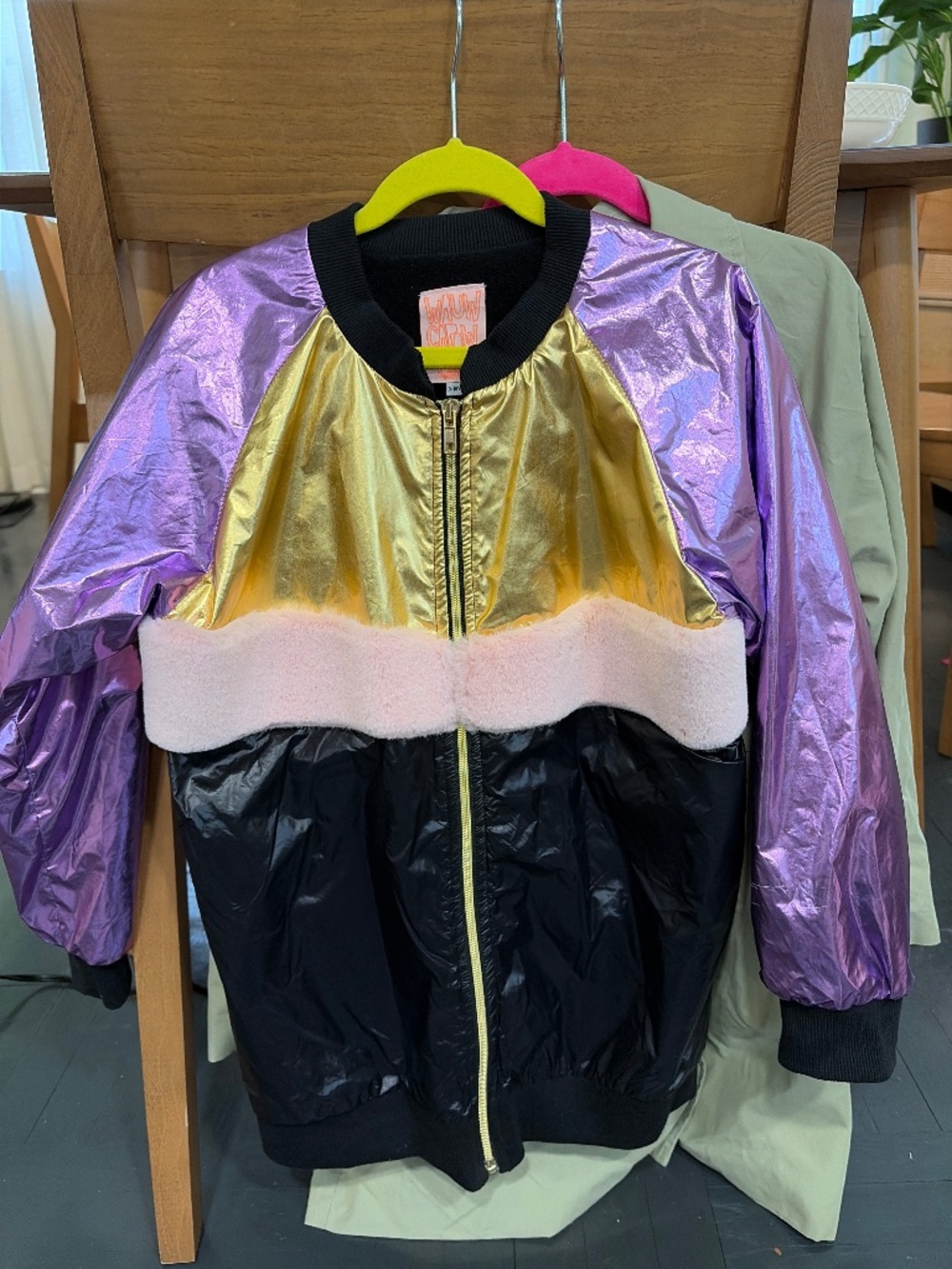 Kids Fleece-Lined Windbreaker Jacket (Size 9–10)